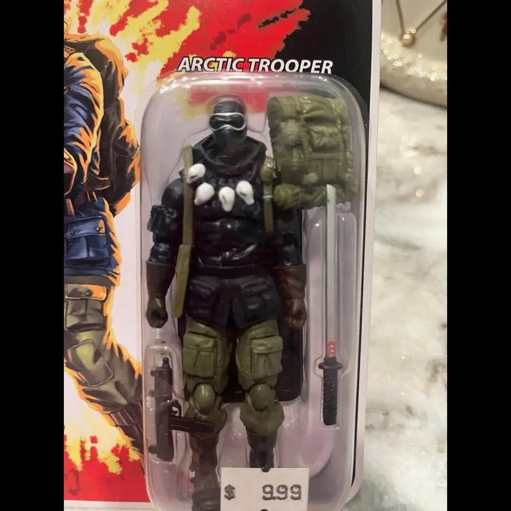 GI JOE 25th ANNIVERSARY COMIC SERIES ARCTIC TROOPER‎ SNAKE EYES ACTION FIGURE